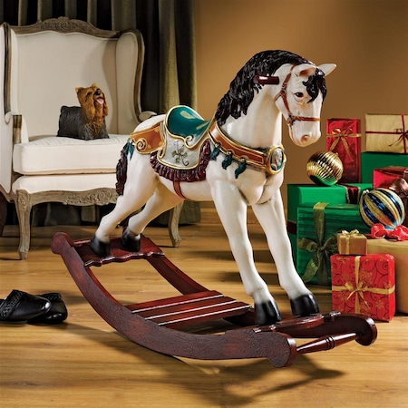 Design Toscano Victorian Carousel Pony Rocking Horse Statue